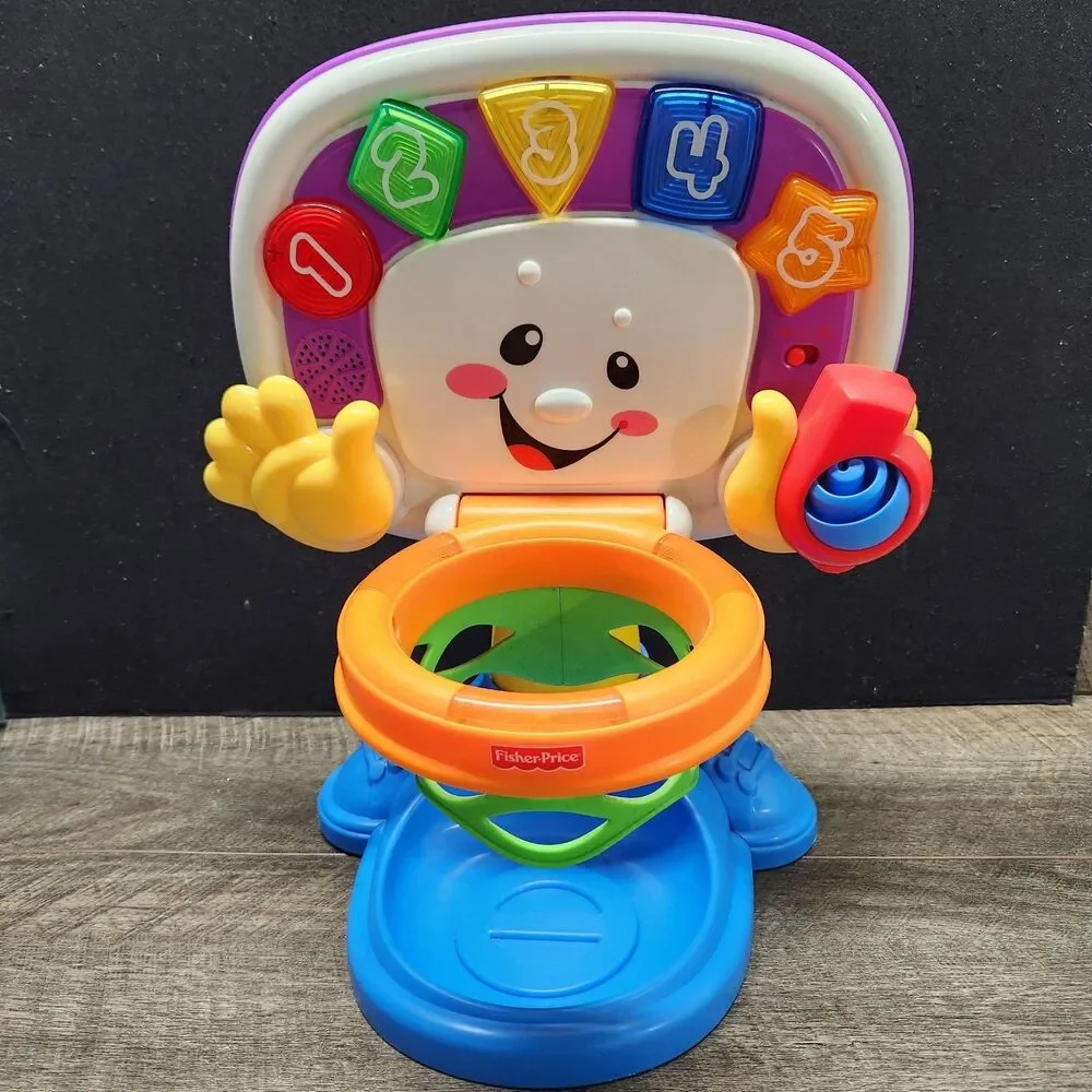 Fisher Price Laugh and Learn Learning Basketball Adjustable Height*Missing Balls